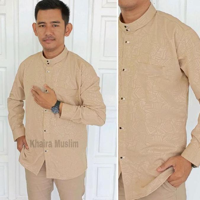 Baju Koko Emboss Koko sultan jasko kemko baju muslim pria
