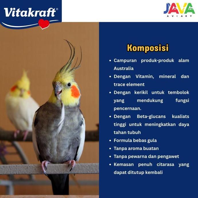 Dbutsu- Vitakraft Australian For Cockatiels 750Gr Makanan Premium Mix Burung Cockatiels Parkit Austr