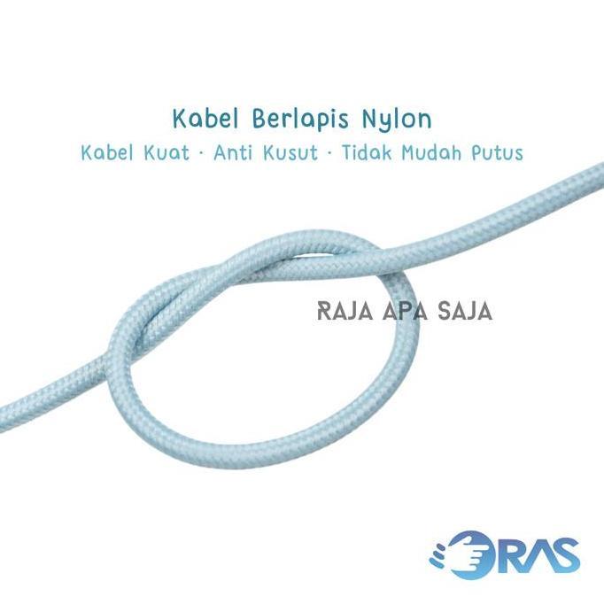 Kabel Data Charger Type C Fast Charging 3A Casan HP Tipe C Tepsi Robot