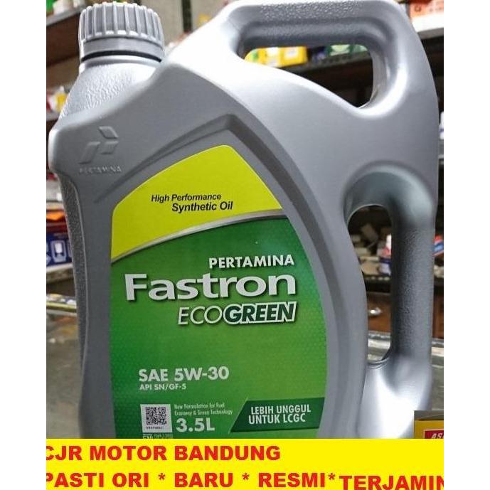 New- Oli Pertamina Fastron Eco Green 5W 30 Mobil Lcgc Calya Sigra Karimun