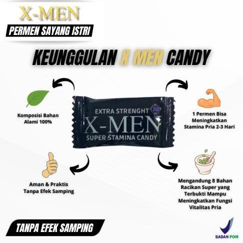 Kenk- Xmen Permen Stamina Pria Original Bpom - Permen Kesehatan Pria X-Men | Permen X Men
