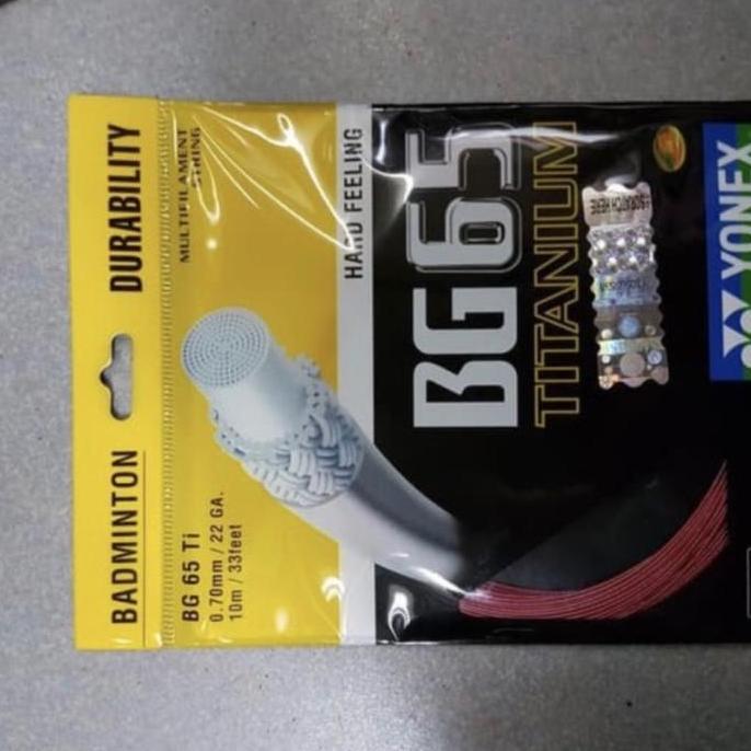 Smastr- Senar Raket Badminton Yonex Bg 65 Ti / Senar Raket Yonex Bg65 Titanium Original