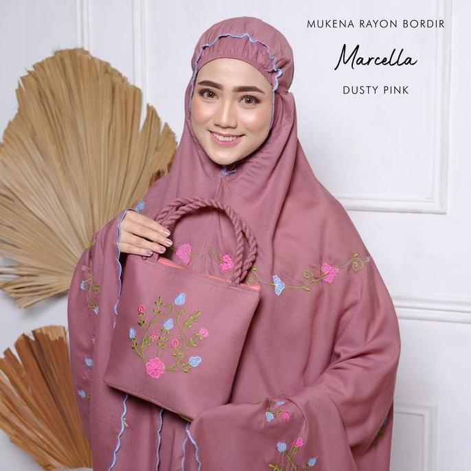 Mukena Bali Tasik - Mukena Rayon Bordir Dewasa Marcella