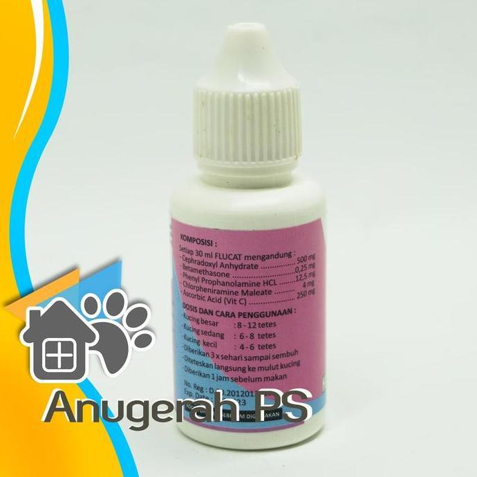 Lansungkirim- Flucat Flu Cat Obat Kucing Batuk Pilek Flu