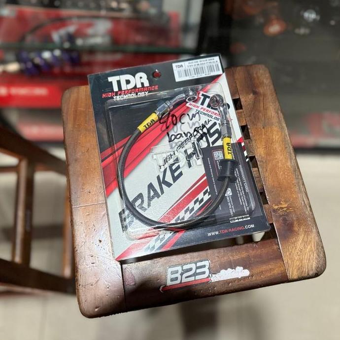 selang rem tdr carbon 40cm banjo original universal selang rem tdr belakang carbon