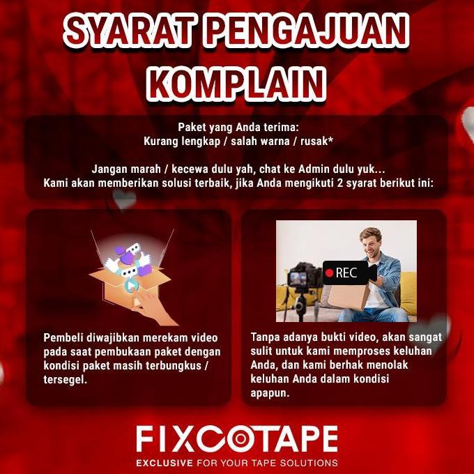 Bigbox- Fixcotape Lakban Jumbo Bening & Coklat 45Mm X 300M Full Murah Jamin Rekat