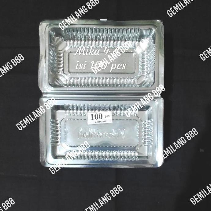 Mika Plastik 4A (isi 100 pcs), Mika Kue Plastik, Tempat Kue Plastik