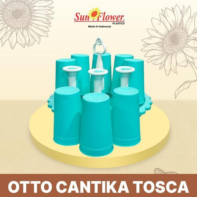 Termurah / Hot Sale 1 Set Stand Glass Otto Plus Gelas 8 Pcs Cantika / Tempat Gelas / Gelas Cantika /
