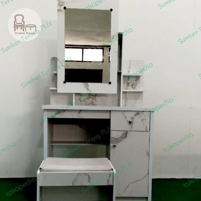 Meja Rias Sliding Marble Dressing Table Meja Rias Meja Makeup MR 866 Meja Rias Kaca Sliding Meja Ria