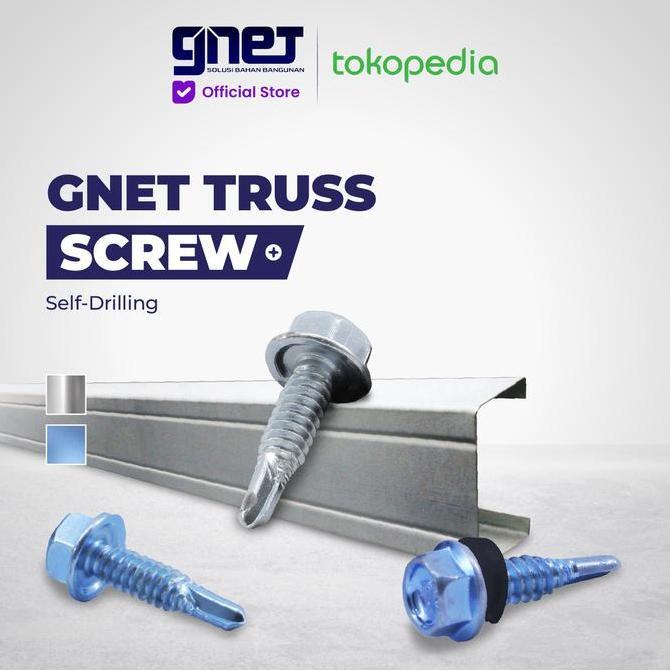 Nutbolt- Gnet Truss Screw | Skrup Baja Ringan Self Drilling