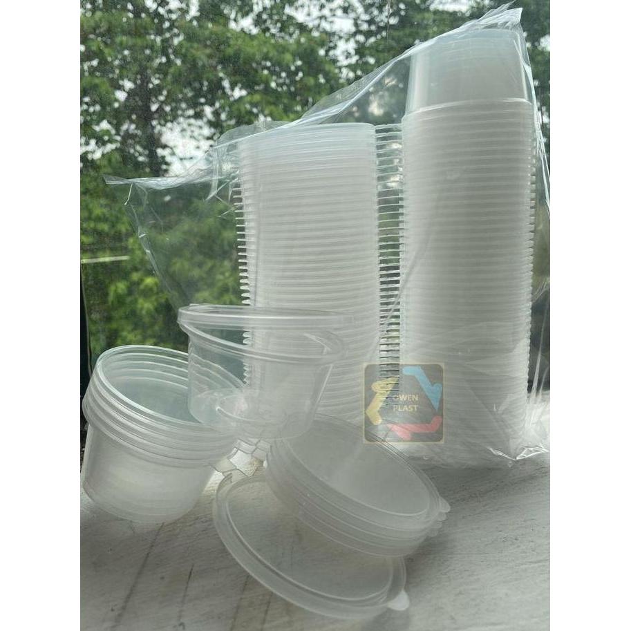 THINWALL SAOS/TEMPAT SAMBAL KECIL/SAUCE CUP 80 ML MEREK DM ISI 50 PCS