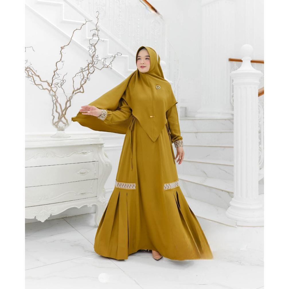 Murah Gamis Syari Set Hijab Warohmah Syar'I Fashion Muslim Wanita Terbaru Baju Muslimah Dress Maxi B