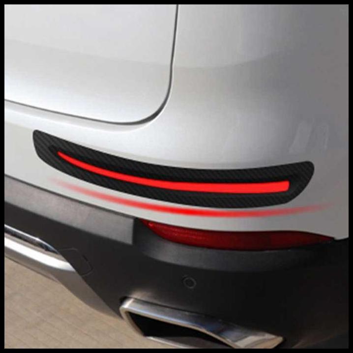 TERLARIS LIS BUMPER GUARD MOBIL VIOS GEN 3 CARBON LIS MERAH 