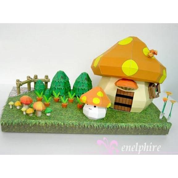 mushmom-house Diorama Papercraft