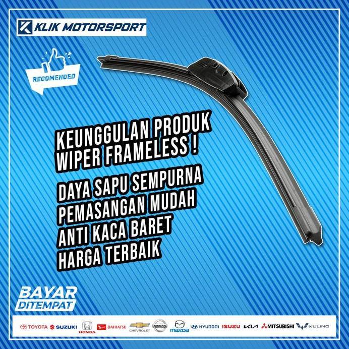 Wiper Toyota Agya / Wiper Mobil Frameless Promo
