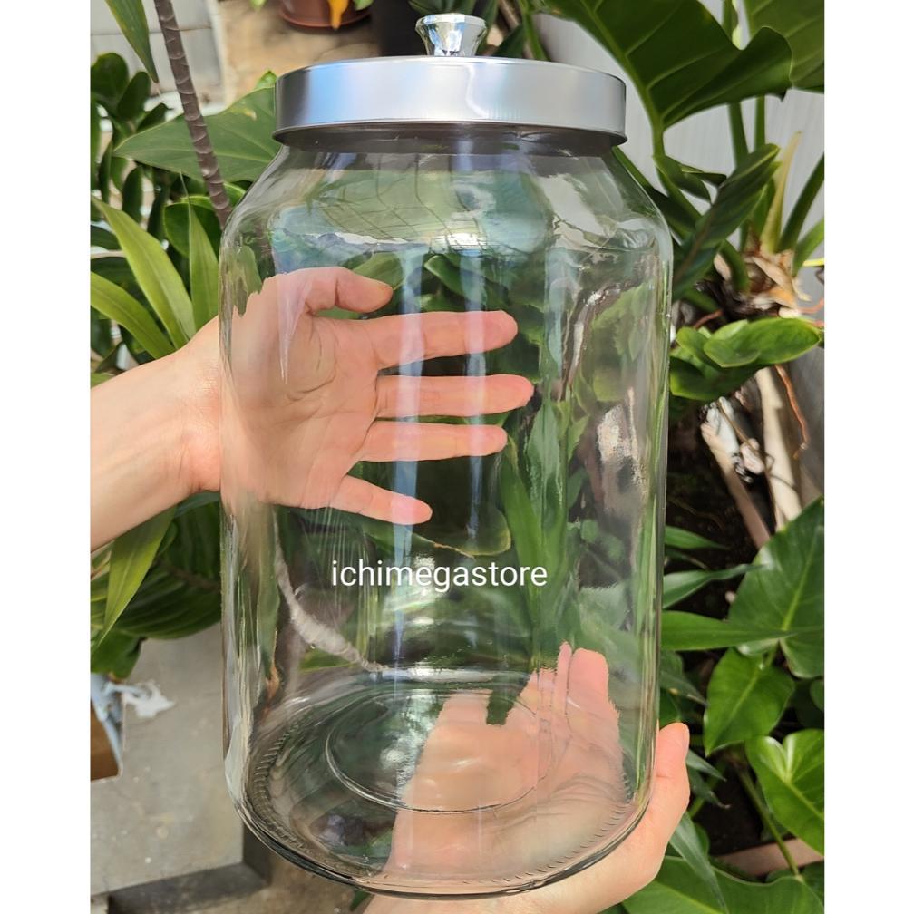 Toples Kaca Jumbo 4 Liter Untuk Kerupuk Dan Makanan
