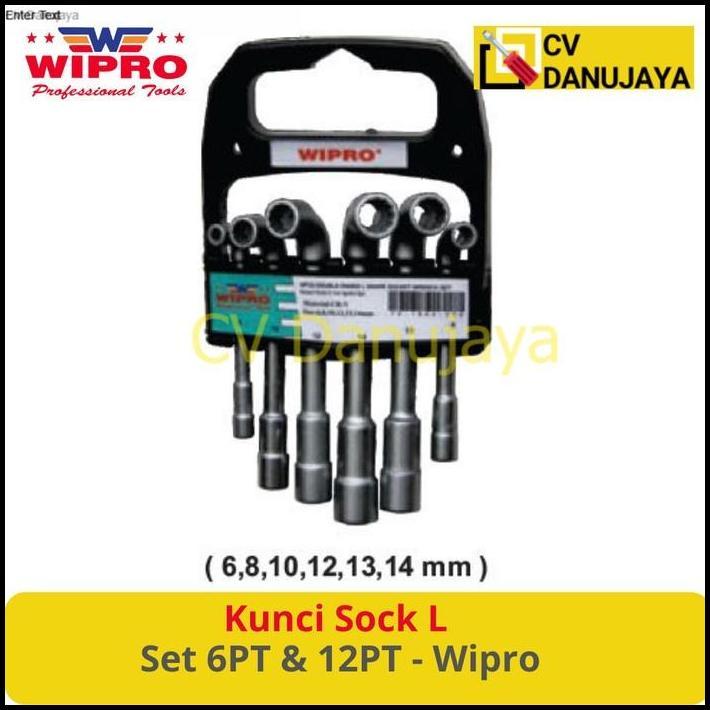 TERLARIS KUNCI SHOCK SOCK L SET 6 PT & 12 PT - WIPRO 