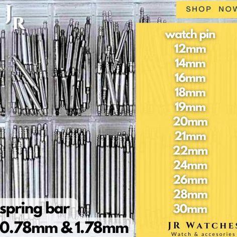 Pin Spring bar Strap Tali Jam tangan 12 14 16 18 19 20 21 22 24 26 28 30 mm