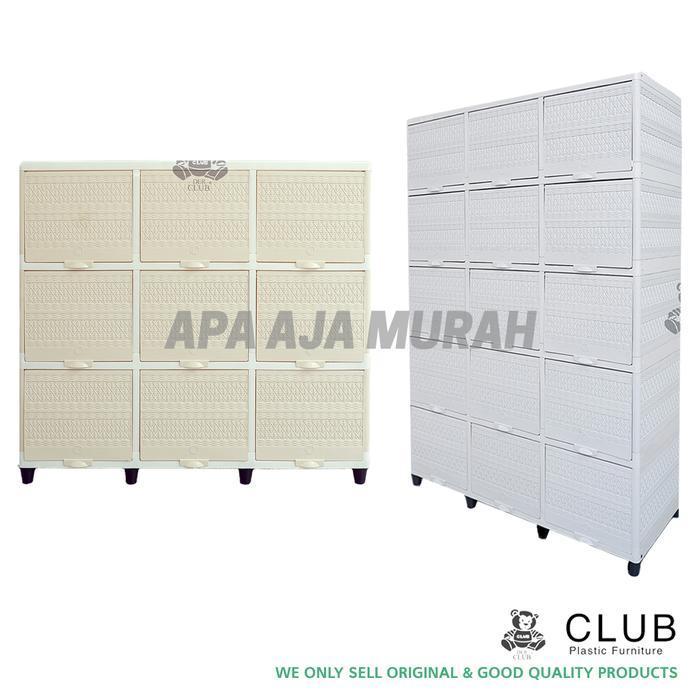 Lemari Plastik Double Flip 5 susun / Lemari Plastik CLUB DCFR 5 susun