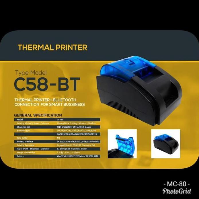 BRI LINK MOKA POS PRINTER BLUETOOTH ANDROID (MOKAPOS BRILINK) murah