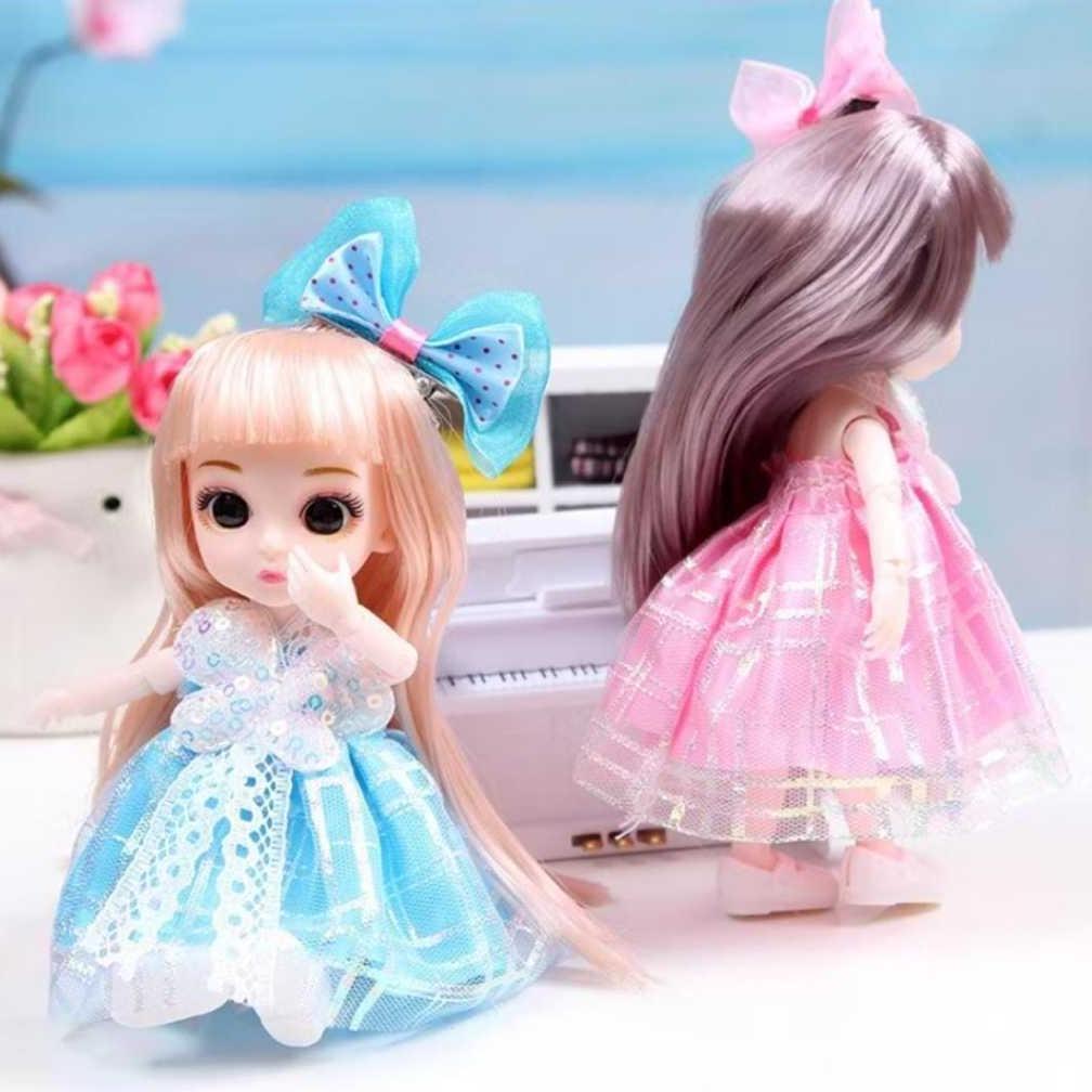 Boneka Yuna BJD 17cm Doll Princess Cantik Gaya Korea