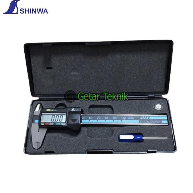 Promo Sigmat Caliper Digital Mini Shinwa 19974 100Mm
