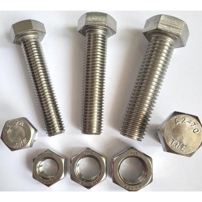 Sale [Pesanan Pak Lukman] Baut Hex Stainless M16X130 - Baut Hexagon 16X130 / M16 X 130 / 16 X 130  S