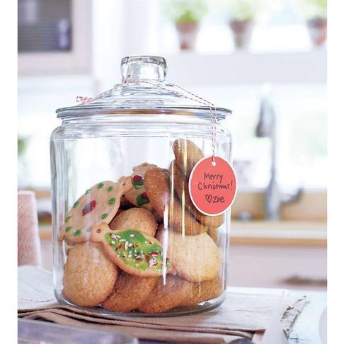 Toples Kaca 1 Liter Tutup Press Kedap Udara