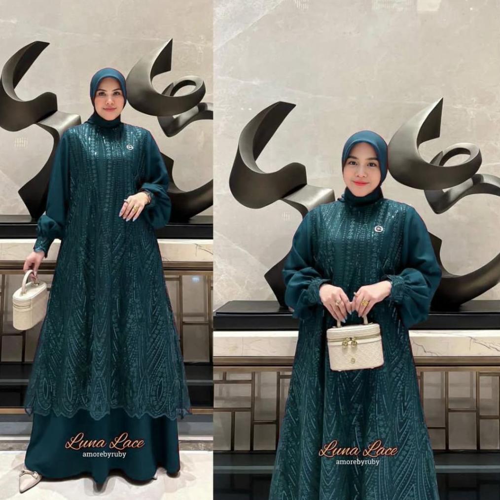 Luna Dress Brokat Ceruty A Line Babydoll