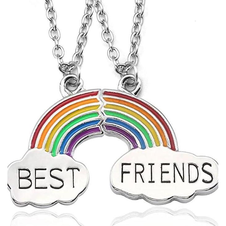 Aksesoris Fashion 2pcs Kalung Persahabatan Dengan Liontin Bentuk Awan