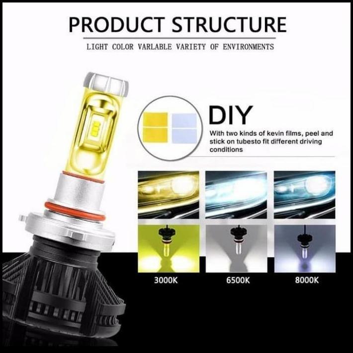 HOT DEAL LAMPU DEPAN MOBIL CALYA LED X3 H11 H4 UNIVERSAL