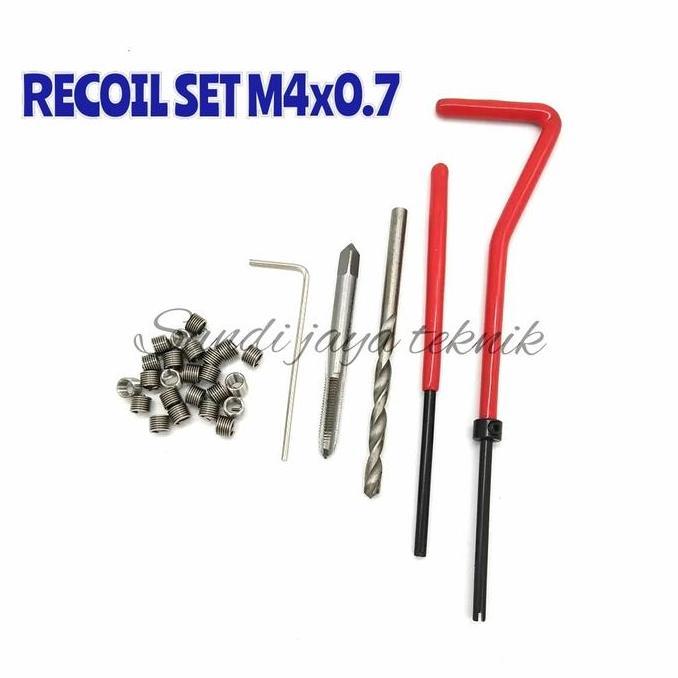 Promo Recoil Kit Set - Pembuat Ulang Drat Baut 7 Recoil M4X0.7