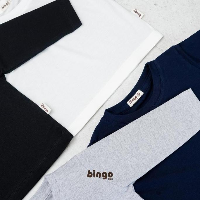 Longsleeve T-Shirt Anak 1-5 Tahun Kaos Polos Lengan Panjang Anak Cotton Combed