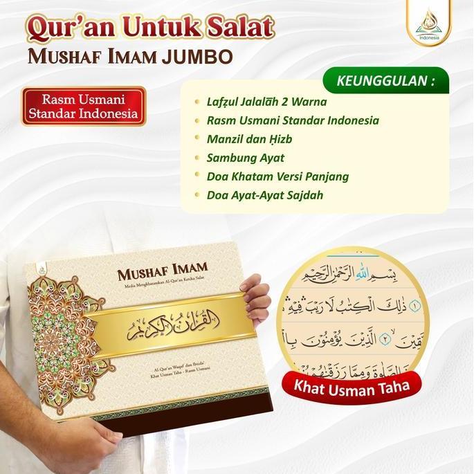 Mushaf Imam - Al Quran Jumbo Lansia / Quran Sholat + Stand FREE DZIKIR - Asy Syifa KUN