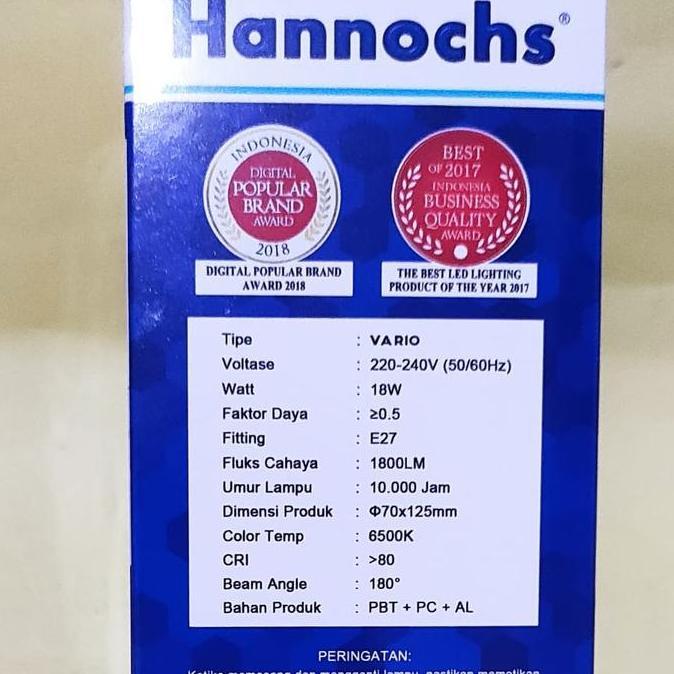 Raito- Lampu Led Hannochs Vario 18W 18Watt 18 W - Lampu Hannochs Vario 18Watt