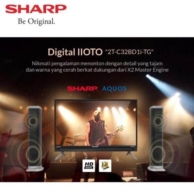 Sale Sharp Led Tv 32 Inch Speaker Tower 2T-C32Bd1I-Tg Iioto 32 Inch Digital