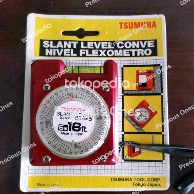 Grosir Made In Japan Nos Meteran Tsumura Waterpas Slant 5M 5 Meter Tajima Jis