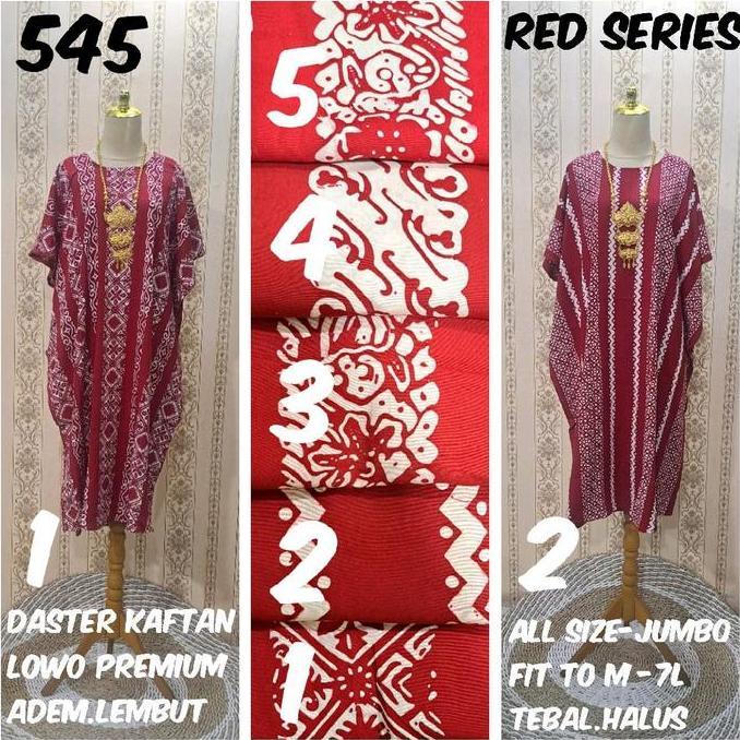 NEW DASTER LOWO / DASTER KALONG PREMIUM BATIK SOGAN MERAH PUTIH MARUN (ADEM.TDK BERBULU) ALL SIZE FI