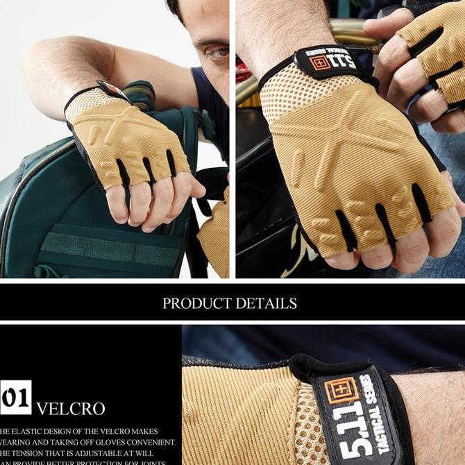 NEW SARUNG TANGAN 511 HALF TACTICAL GLOVE PENDEK BEST