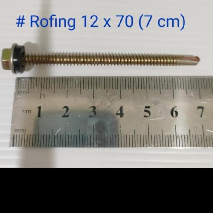 Gasss- Baut Roofing 7Cm / Baut Roofing Murah