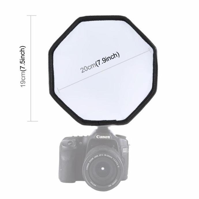 Sale Puluz Okta Softbox Mini 20X20Cm For Flash Godox Tt600 Tt520 Tt685 V1