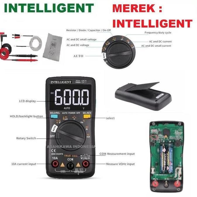 Murah Intelligent Auto Multimeter Digital Avometer Multitester Auto Power Of