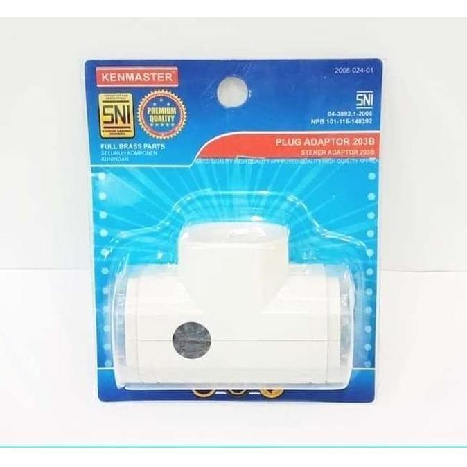 Taiyo- Kenmaster Steker Adaptor 203B / Colokan Listrik 3 Lubang