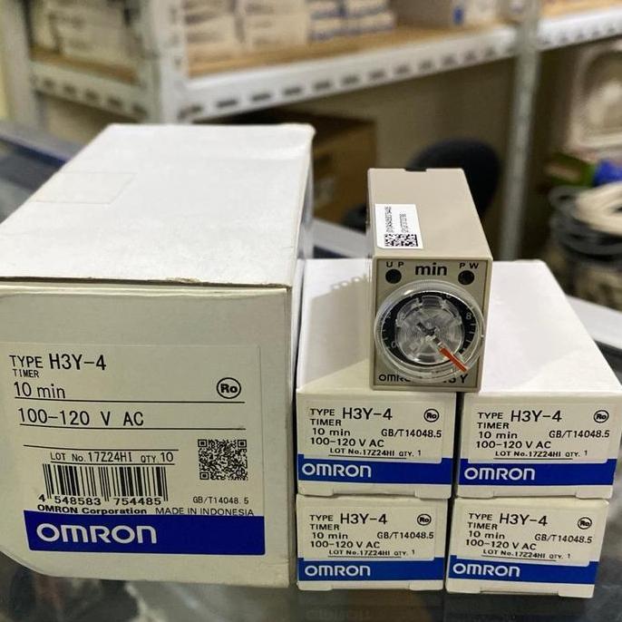 Timer H3Y-4 10Min 110Vac Omron H3Y 4 New Omron Hemat