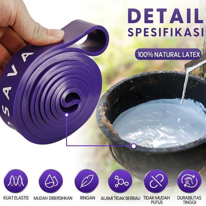 Fitto- Neosava Long Resistance Band Karet Fitness Pull Up Gym Rubber Strap