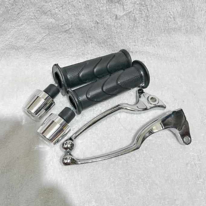 Promo paket handgrip handle jalu stang chrome motor mio smile mio soul mio sporty mio j xeon paket h