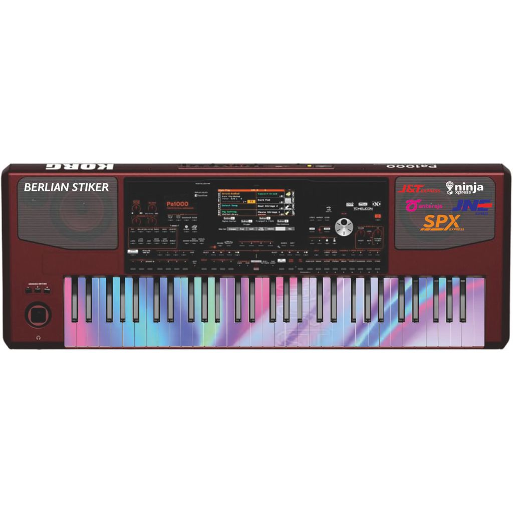 stiker cutting untuk todh keyboad/piano korg yamaha pa 1000 pa 700 pa 600 all tipe kiboard atau orge