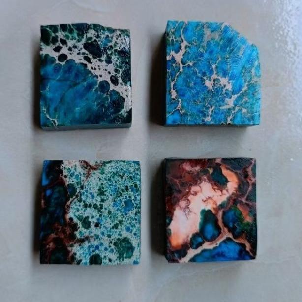 terbaru batu pirus nevada lempengan kotak