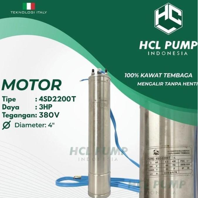 HCL MOTOR ONLY 4SD 2200T 4" 3HP 380v | 4SD2200T 4 SD submersible