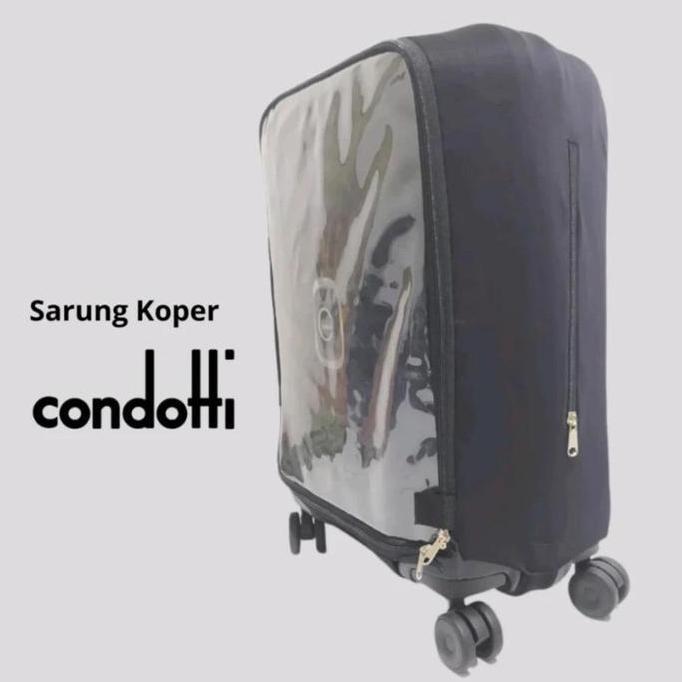 Prepedan Cover Koper Sarung Pelindung Koper Condotti Semua Ukuran Plastik Mika Tebal Anti Sobek Kain